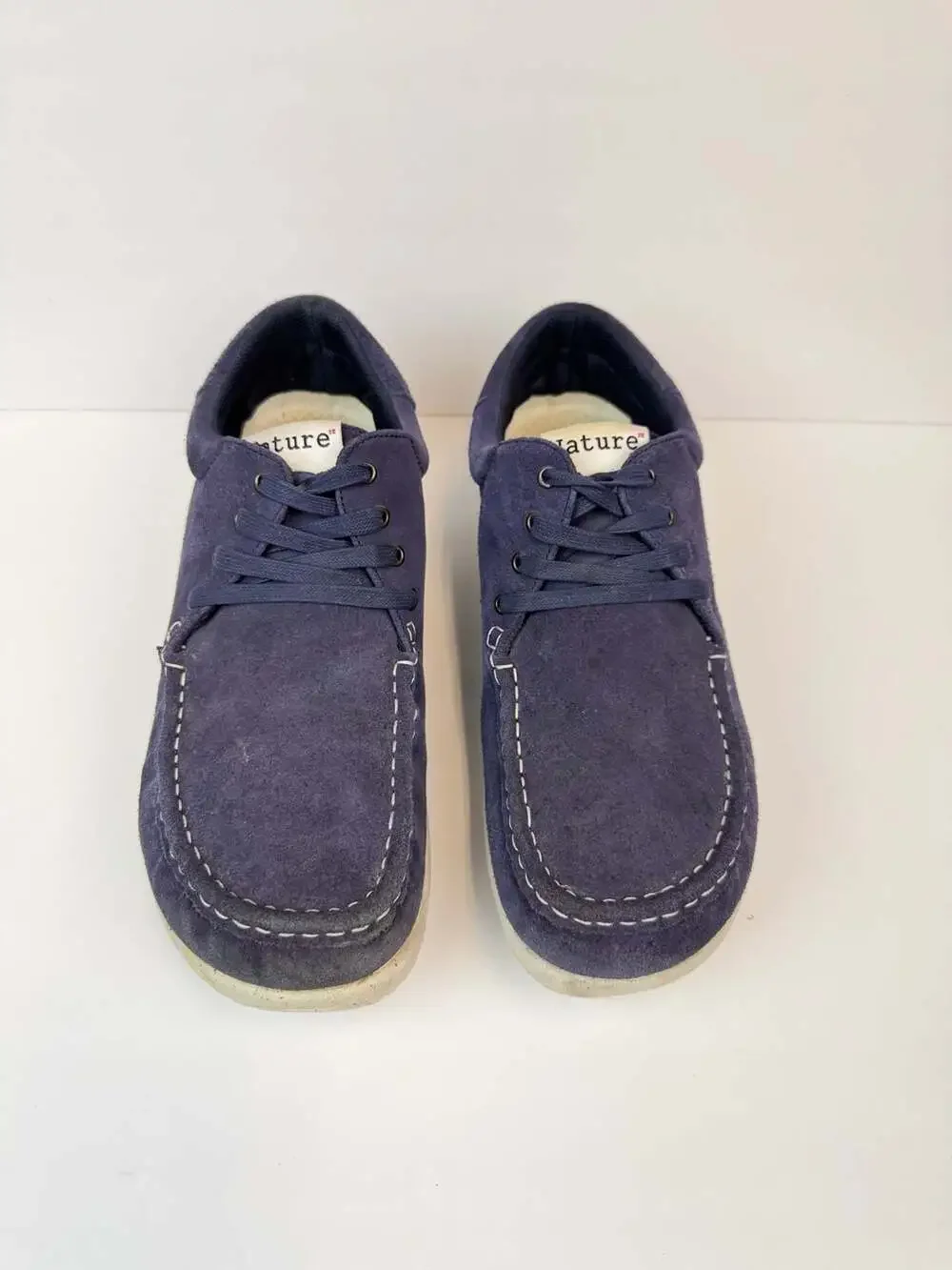 Nature Footwear Arne Blue Suede Moc-Toe Sneakers Men's Size 12